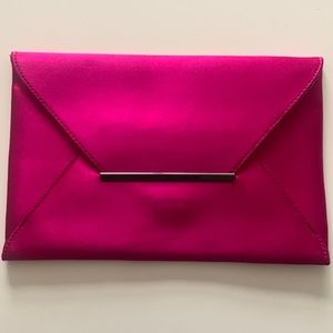 Fuchsia pink clutch